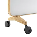 Organized Display Board for Instruments and Art Supplies with Wheels and Attached Cards