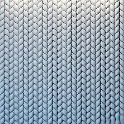 Light Blue Gray Wall With Intricate Braided Texture For Modern Decorative Interiors 3d model