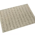 Beige Square Rug With Woven Texture For Minimalist Living Room Decor