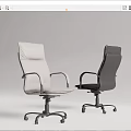 Ergonomic Modern Office Chairs Light And Dark Colors With Armrests And Wheels