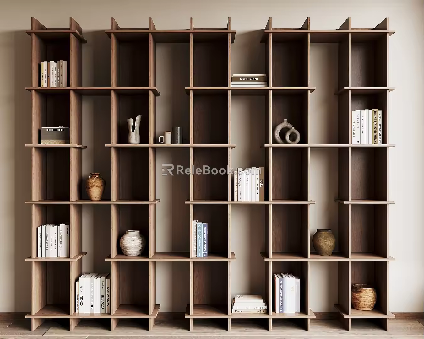 Silent Bookshelf 3d model