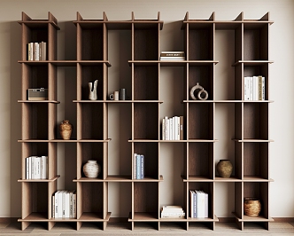 Silent Bookshelf 3d model