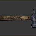 Rustic Hammer With Wooden Handle And Metal Head For Construction Workshop Equipment