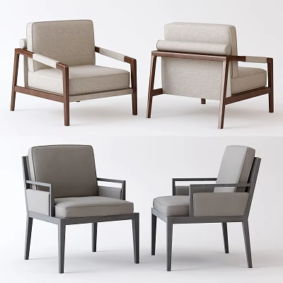 New Chinese Style Sofa Chair Single Chair 3d model New Chinese Style Sofa Chair Single Chair 3d model