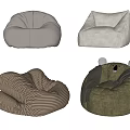 Stylish Bean Bag Chairs With Different Designs Round Square Striped And Ear Shaped