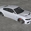 White Sporty Sedan With Sleek Exterior And Black Alloy Wheels In Modern Indoor Studio