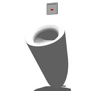 Modern Urinal Toilet 3d model