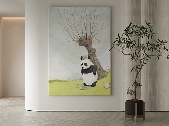 modern decorative painting 3d model