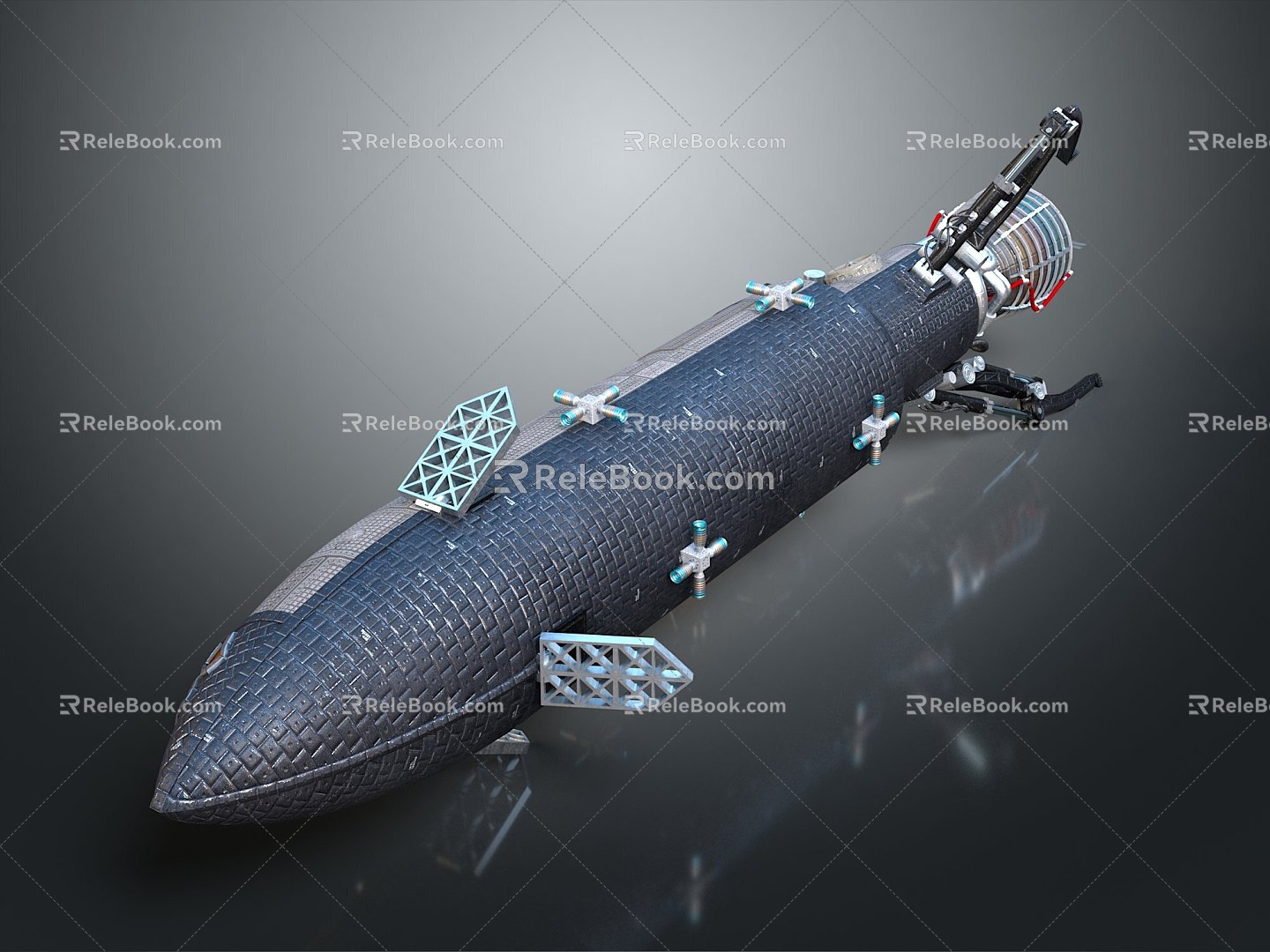 Modern Spaceship Spacecraft Spacecraft 3d model