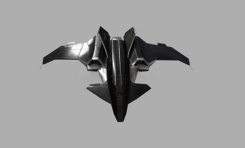 Vertical take-off and landing sci-fighter 3d model