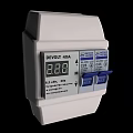 DEVOLT 40A Industrial Electrical Device With Digital Display And Blue Switches