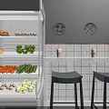 Modern Cafe Interior Design With Staircase Pendant Lights Bar Counter And Green Plants