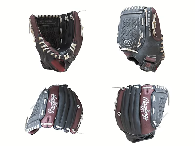 High Quality Baseball Gloves With Various Designs Different Styles And Durable Material 3d model