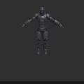 Advanced Electronic Robot 3D Model Featuring Modern Mechanical Structure And Components