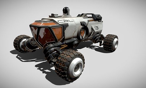 mountain car 3d model