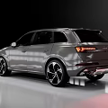 Silver Audi SUV With Modern Design LED Headlights Large Alloy Wheels And Sleek Body Lines