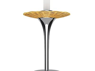 Contemporary Ceiling Light With Woven Shade And Sleek Metal Frame Modern Design 3d model