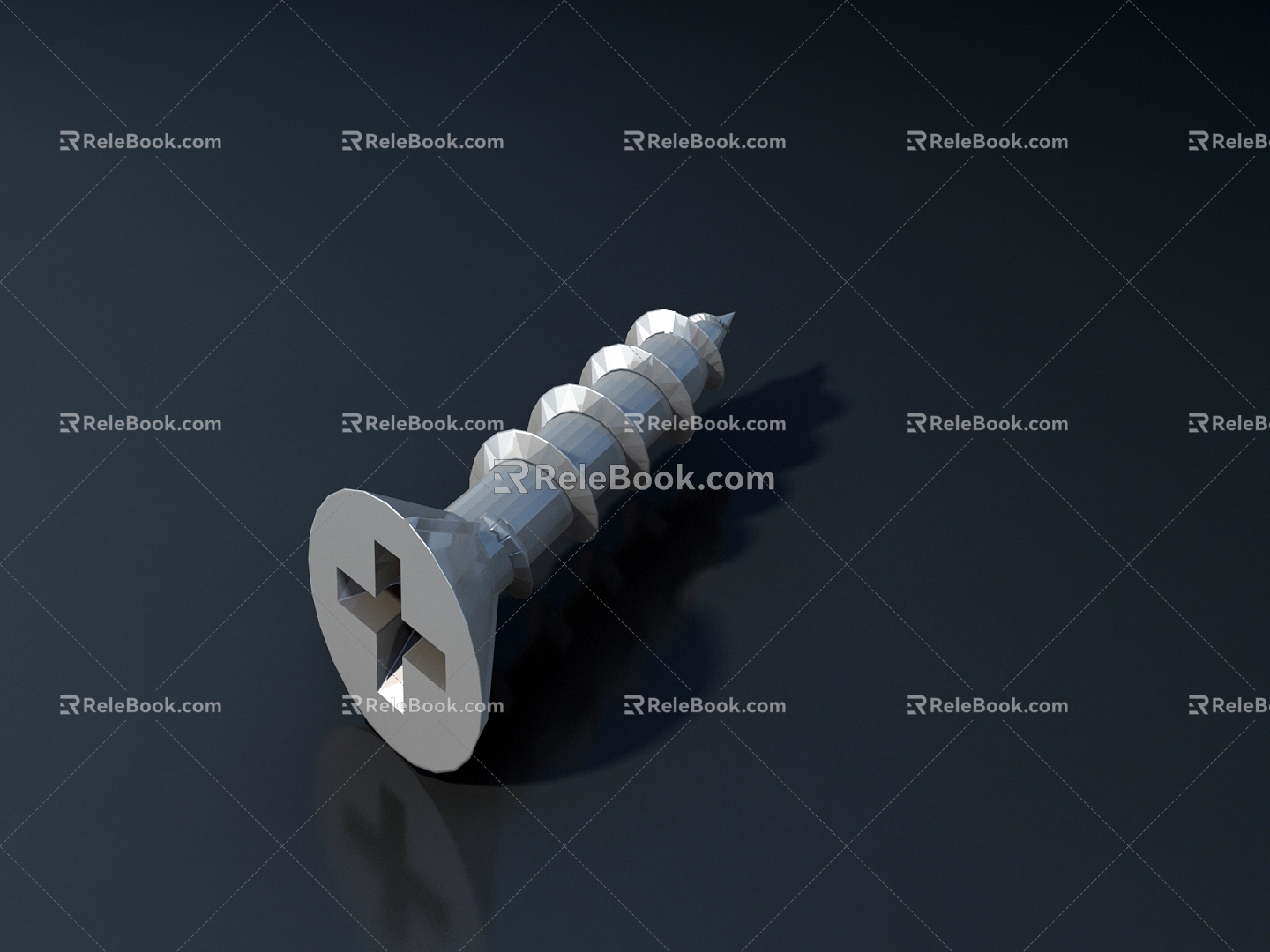 Modern Screw Hardware Phillips Screw 3d model