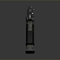 Tactical Modern Pistol With Metal Construction Green Sight And Grip Texture