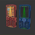 Vintage Sony Ericsson Feature Phones With Physical Keyboards And Color Display Screens