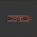 Red Vintage Tank Model With Detailed Tracks And Classic Structure Design