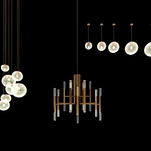 Modern Chandelier Living Room Dining Room Chandelier 3d model
