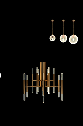 Modern Chandelier Living Room Dining Room Chandelier 3d model