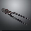 Rusty Metal Pliers As Essential Hardware Tool For Industrial Manual Use 3d model
