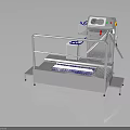 Stainless Steel Platform Equipment With Handrails Control Panel And Foot Pedals