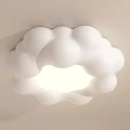 Cloud and Moon Shaped Ceiling Lights in White and Beige for Playful Kids Room Decor