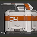 Durable Equipment Storage Cases White With Orange Stripes Transparent Lid And Handle Design