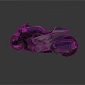 Futuristic Deep Blue Motorcycle With Sleek Aerodynamic Black And Blue Design