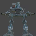 Futuristic Mechanical Structure With Robotic Arm Articulated Joints And Detailed Metal Components