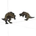 Fierce Dinosaur Toy Models With Sharp Teeth Claws And Aggressive Poses