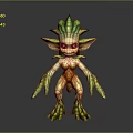 Elf Tree Demon Tree Monster Tree Man Tree Elf Monster Alien Monster 3d model