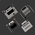 Modern Double Bed Designs With Bedside Tables Lamps Pillows And Plants