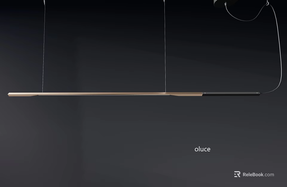 Modern Linear Pendant Light With Sleek Design For Contemporary Interior Spaces 3d model 