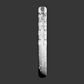 Shiny Silver Ring With Row Of Sparkling Diamonds Fashion Jewelry Accessory