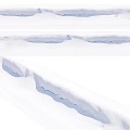 Soft Wintry Scenic Snowy Landscape With Natural Wavy Snowdrift Textures