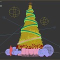 Giant Christmas Tree Christmas Beauty Luxury Christmas 3d model