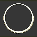Elegant Gold Braided Texture Ring Delicate Fashion Accessory For Daily Wear