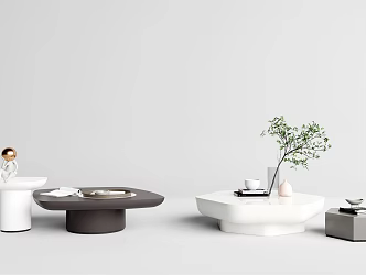Modern coffee table simple coffee table combination 3d model