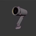 Modern Adjustable Furniture Spotlight With Metallic Arm And Yellow Light Source