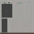 Fire Safety Equipment Fire Doors in Black and White Single and Double Styles