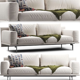 Modern double sofa 3d model