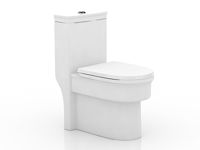 Modern toilet seat 3d model