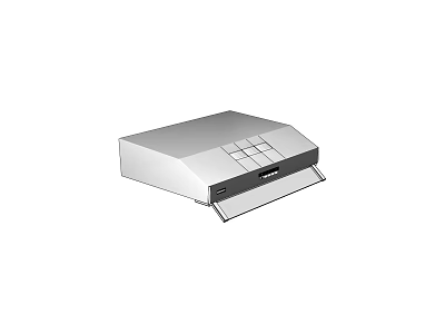 Modern Silver Kitchen Appliance With Control Panel For Home Cooking Space 3d model