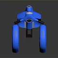 Modern Blue Electric Scooter Design With Sleek Body Black Wheels And Handlebar