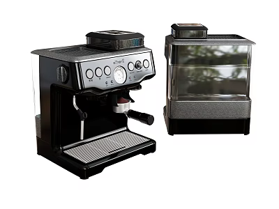 Commercial Coffee Machines With Modern Black Design For Business Use 3d model