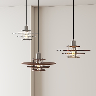 Modern Restaurant Chandelier 3d model